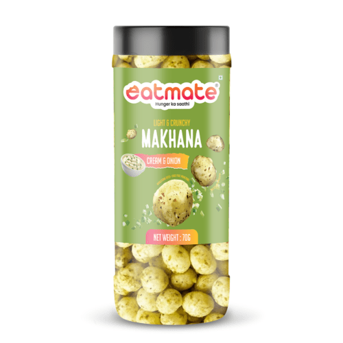 Eatmate Premium Cream & Onion Roasted Makhana 70g | Makhana