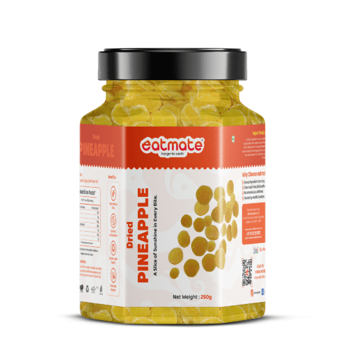Eatmate Dried Pineapple Slices | Sweet and Tangy Dehydrated Pineapple Rings