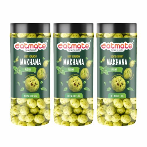 Eatmate Pudina Makhana |  (70g Each, Pack of 3) Combo