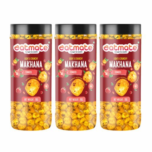 Eatmate Tomato Makhana | (70g Each, Pack of 3) Combo