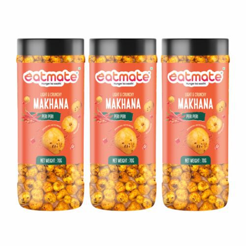 Eatmate Peri Peri Makhana | (70g Each, Pack of 3) Combo