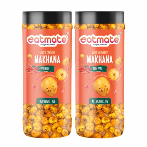 Eatmate Peri Peri Makhana | (70g Each, Pack of 2) Combo