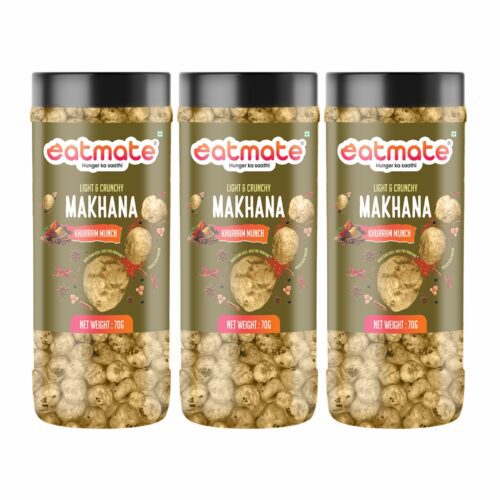 Eatmate Khurram Munch Makhana  | (70g Each, Pack of 3) Combo