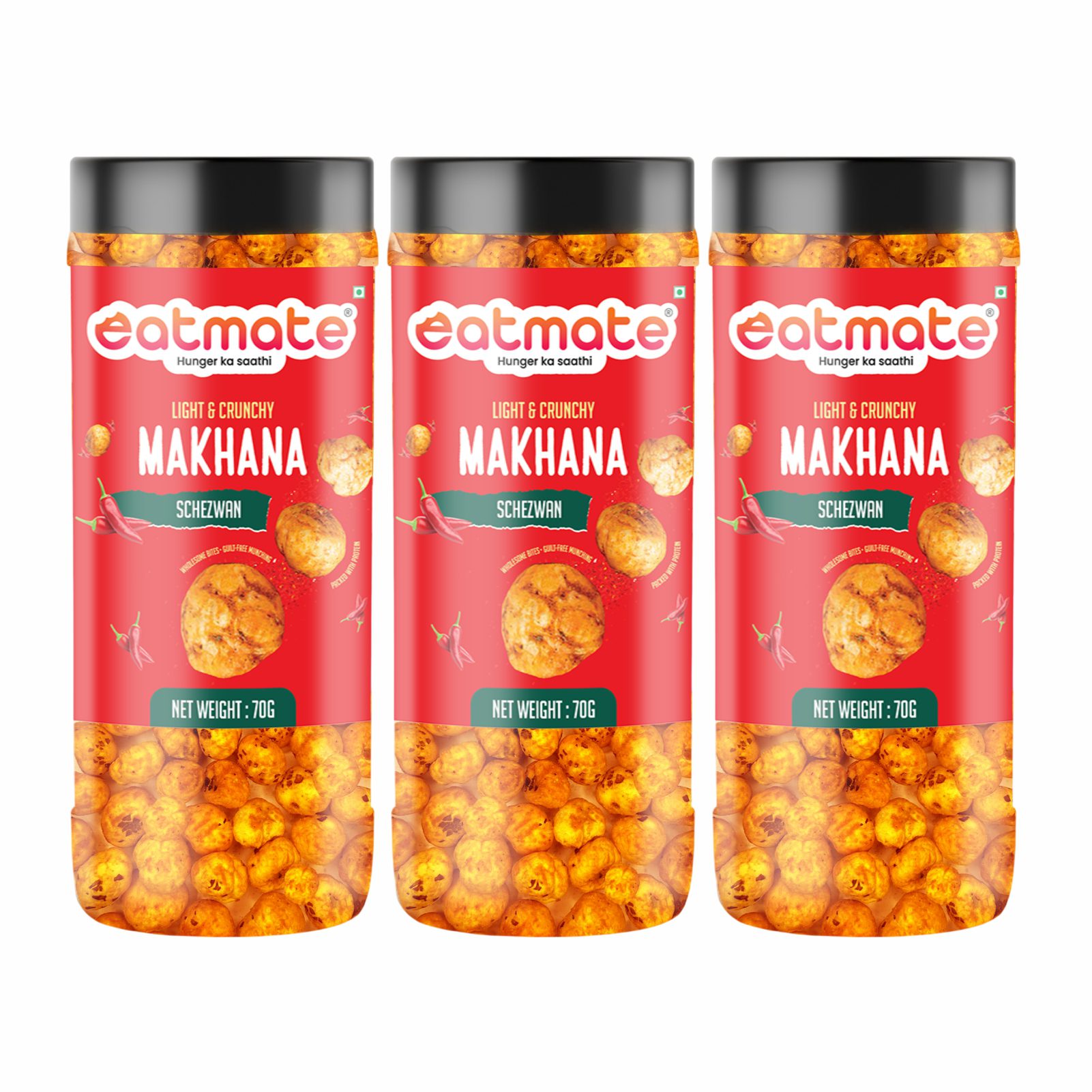 Eatmate Schezwan Makhan | (70g Each, Pack of 3) Combo