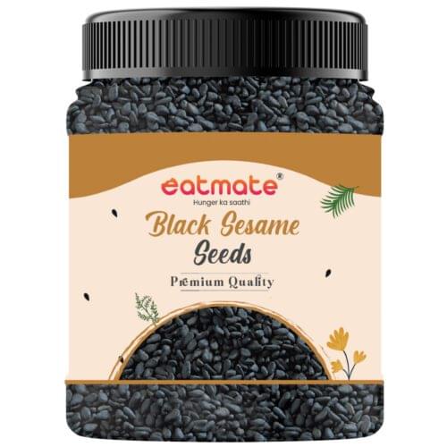 Eatmate Premium Black Sesame Seeds - 500 Grams | Till Black Seeds | Indian Spice | Till Seeds for Eating | Rich in Nutrients