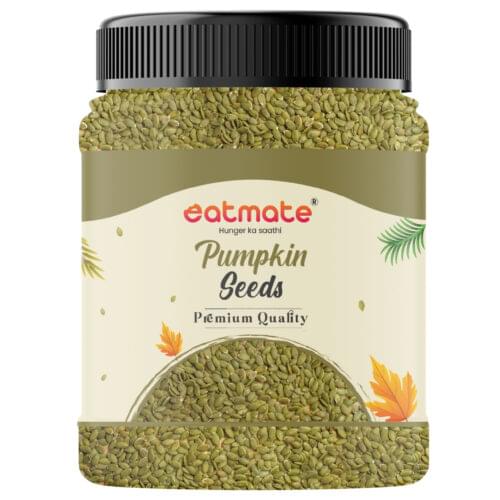Eatmate Premium Raw Pumpkin Seeds 500 Grams| Seeds for Eating | Protein Rich Seeds | Healthy Diet Snacks | Rich in Protein