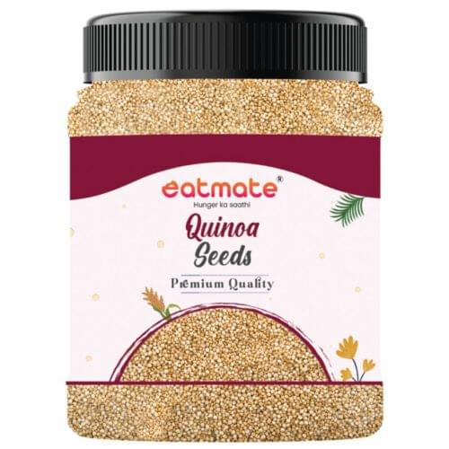 Eatmate Premium Quinoa Seeds, Gluten Free Quinoa, Healthy Breakfast, Diet Food for Weight Management Natural Superfood, Plastic Jar - 1 Kg