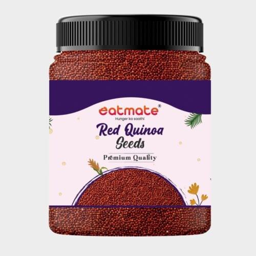 Eatmate Premium Red Quinoa Seeds | Gluten Free Quinoa Grain Diet Food | High Protein Natural Superfood Seeds in Plastic Jar for Weight Management Breakfast Salad (1 Kg)
